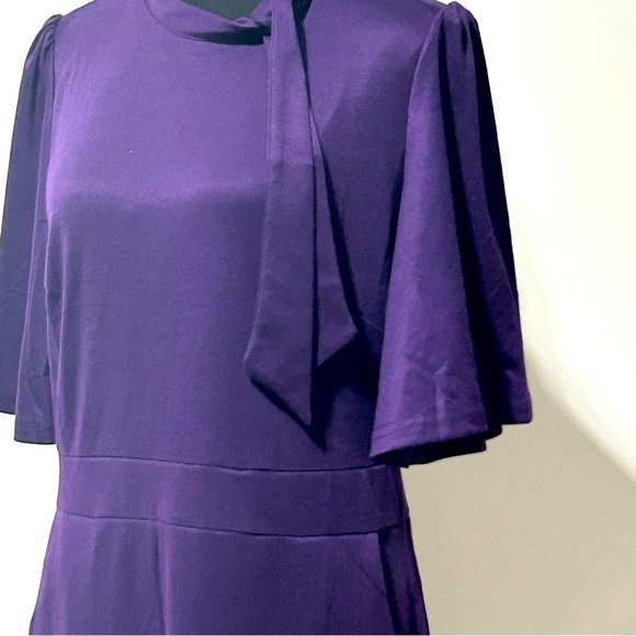 #095 Mokayee Sz L Elegant Purple Dress NWT - Picture 2 of 5
